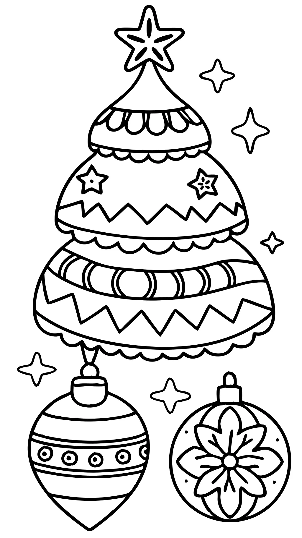 coloriages de Noël pour les adultes faciles